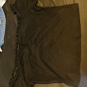 Cropped V Bar Off Shoulder Tee - SHEIN 2XL